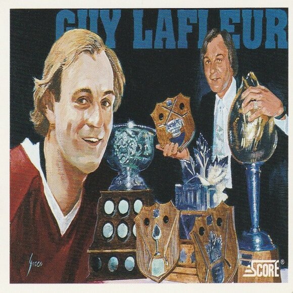 Guy LaFleur "Awards & Achievements" 1991 Score Series Card - Card Number 292 - Picture 1 of 2